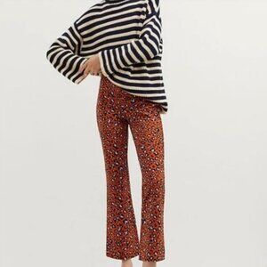 EUC Maeve The Margot Kick Flare Crop Pants, Size Small
